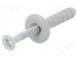 Ancoră plastic cu flanșă și șurub 8x40 oțel zincat FISCHER