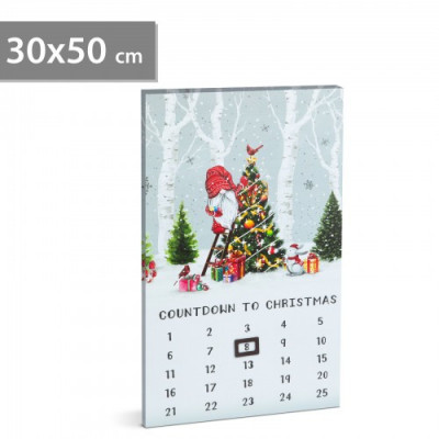 Calendar LED - 2 x AA, 30 x 50 cm foto