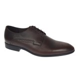 Pantofi barbati eleganti din piele naturala maro milenium Lucas Shoes - LUK01ML Marimea 41