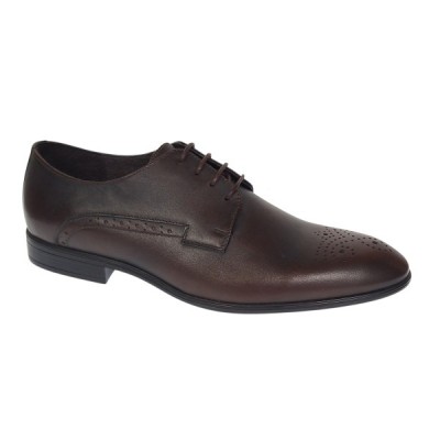 Pantofi barbati eleganti din piele naturala maro milenium Lucas Shoes - LUK01ML Marimea 41 foto