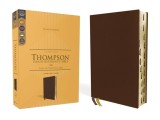 Kjv, Thompson Chain-Reference Bible, Genuine Leather, Calfskin, Brown, Art Gilded Edges, Red Letter, Thumb Indexed, Comfort Print