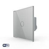 Cumpara ieftin Intrerupator simplu Wi‑Fi cu touch LIVOLO, seria noua, gri