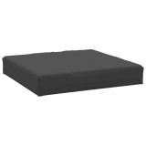 Cumpara ieftin Perna paleti de podea, negru, 60x60x8 cm, material textil