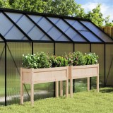 Cumpara ieftin Jardiniere de grădină cu picioare, 2 buc., lemn masiv de pin