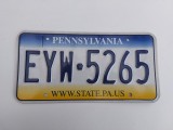 Pennsylvania Inmatriculare USA original, decor de perete