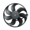 Ventilator radiator Audi, Seat, Skoda 350mm cod OEM 1J0959455, 6E0959455A, 1J0959455B, 1J0959455E