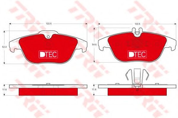 Set placute frana,frana disc MERCEDES C-CLASS (W204) (2007 - 2014) TRW GDB1738DTE