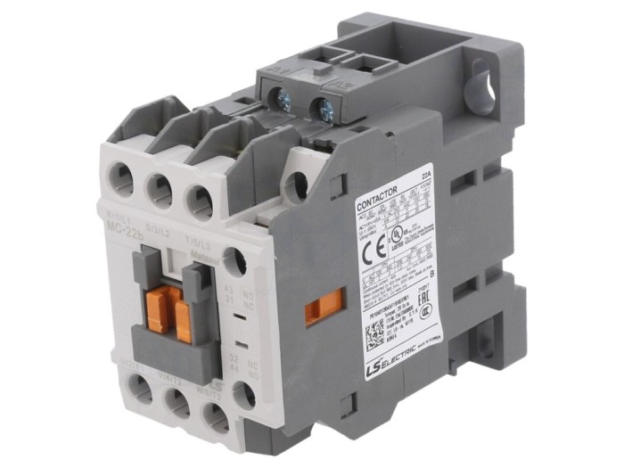Contactor 3P 400VAC, 22A