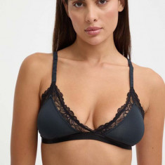 Pepe Jeans sutien LACE BRA B culoarea negru, neted, PLU11023