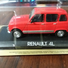 Macheta RENAULT 4L 1961 - DeAgostini Masini de Legenda, 1/43, noua.