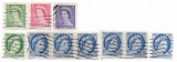 Canada - Regina Elizabeth a II-a (10 buc.), 1953-1954 - valori obliterate