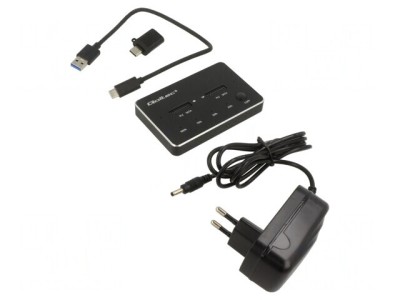 Stație de andocare USB 3.1 neagră foto