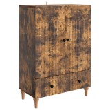vidaXL Bufet cu sertar Stejar fumuriu 66 x 34,5 x 95 cm Lemn prelucrat 894210