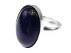 Inel argint reglabil cu lapis lazuli natural 18x13 MM