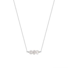 Lantisor argint 925, JW1535, model perla, placat cu rodiu