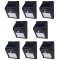 Set 8 lampi solare, FOXMAG24, 30 de LED, senzor de miscare, 0.55W