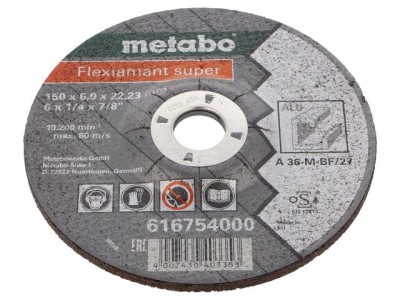 Disc de șlefuit oțel 150mm 22,23mm 6mm foto