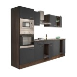 Mobilier de bucătărie Yorki 270, &icirc;n varianta cu cuptor și cuptor cu microunde, fără blat de lucru