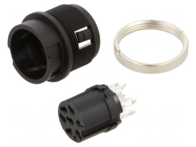 Conector Circular 32V 7 Pin Soclu Mamă IP40 foto