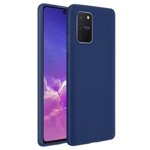 Husa protectie flippy compatibila cu samsung s10 lite matte tpu albastru inchis