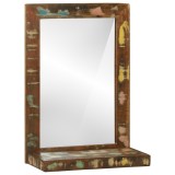 VidaXL Oglindă de baie 50x22x70 cm din lemn masiv recuperat