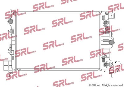 Radiator Opel Mokka/Mokka X 12-, motor: 1.8, 580x385x26, SRLine, Aluminiu/ Plastic brazat, 1300341; 1300356 foto