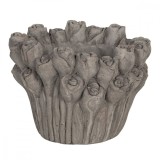 Cumpara ieftin Ghiveci din ceramica gri Roses &Oslash; 16 cm x 13 h