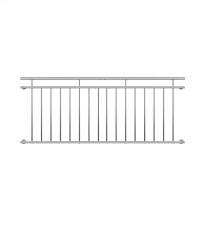 Balustrada balcon/terasa franceza, Inox, 90 x 225 cm
