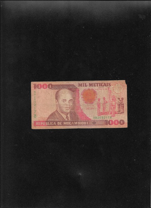 Mozambique Mozambic 1000 1.000 meticais 1991 seria2032178 uzata