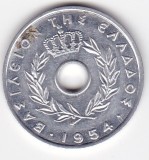 Grecia 20 Lepta 1954, Europa, Aluminiu