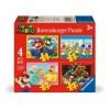 Ravensburger - Puzzle Super Mario 4 buc in cutie 12 16 20 24 piese