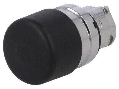 Comutator cu apăsare 22mm negru ZB4BC24 foto