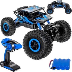 Masinuta cu telecomanda 4x4, off-road, viteza 8km/h, 2.4 GHz, 700mAh, negru si albastru foto