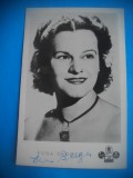HOPCT 1566 ERNA BERGER -GERMANIA -ACTORI/ARTISTI-AUTOGRAF-CIRCULATA