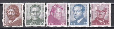 Germania RDG 1973 - Personalități, MNH foto