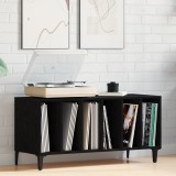 vidaXL Cabinet pentru &icirc;nregistrări Stejar negru - 100x38x48 cm Fabricat din lemn prelucrat
