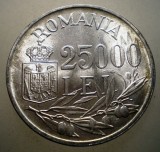 R.128 ROMANIA MIHAI I 25000 LEI 1946 XF/AUNC EROARE RARA 3
