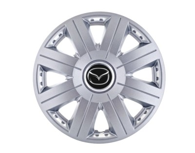 Set 4 capace roti Cosmos cromat R15, pentru gama auto Mazda foto