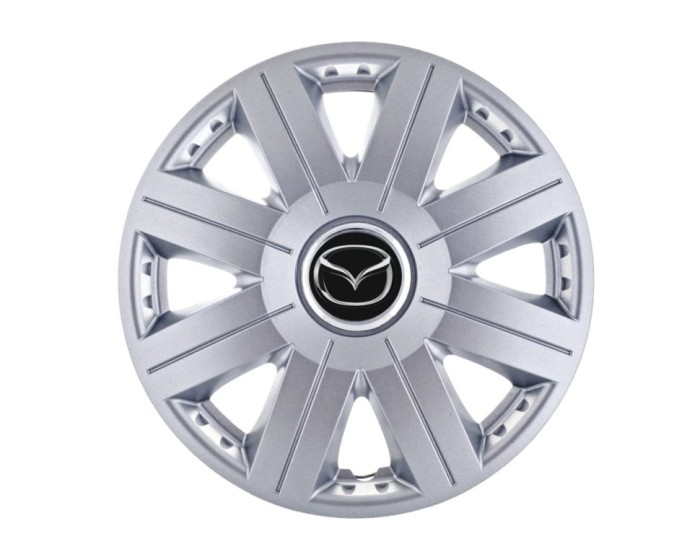 Set 4 capace roti Cosmos cromat R15, pentru gama auto Mazda