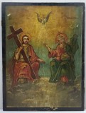 Sfanta Treime, Icoana Romaneasca pe Lemn, cca. 1900