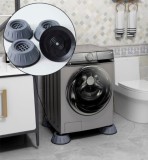 SMARTECH Set 4 picioruse, anti-zgomot si antiderapante, suporti amortizare vibratii masina de spalat, amortizoare uscator de rufe, frigider