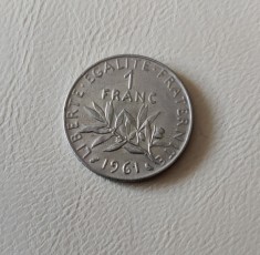 Franța - 1 franc (1961) monedă s345