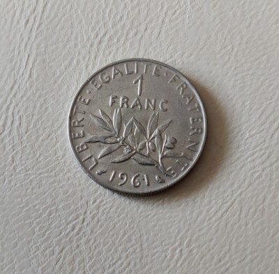 Franța - 1 franc (1961) monedă s345 foto