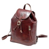 Rucsac dama din piele naturala, coniac, R109A