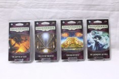 4 pachete cartonase carti joc Arkham Horror Depths of Yoth City of Archives Threads of Fate Bonduary Beyond - sigilate - engleza
