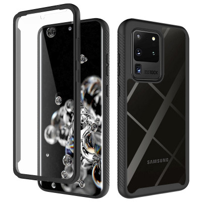 Husa pentru Samsung Galaxy S20 Ultra / S20 Ultra 5G + Folie, Techsuit Defense360 Pro, Black foto