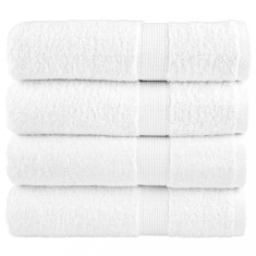 vidaXL Prosoape de duș premium SOLUND 4 buc alb 70x140cm 600 gsm