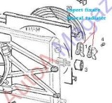 Suport Radiator Superior Opel Astra G Stanga Dreapta Fixare Laterala Original