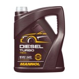 Ulei motor Mannol Diesel Turbo 5W40, 5L, Sintetic, A3/B4, MB 229.5, VW 502 00/505 00, Porsche A40, Renault RN0700/0710