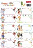 Set etichete școlare fete Tanex tls-727, meserii. 30 buc/set